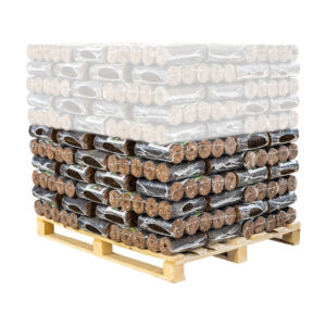 Briquettes d'écorce BIOMAC, environ 450 kg