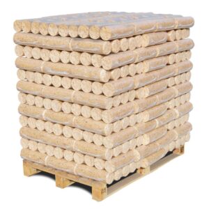 Briquettes rondes de bois résineux, sans trou, 960 kg